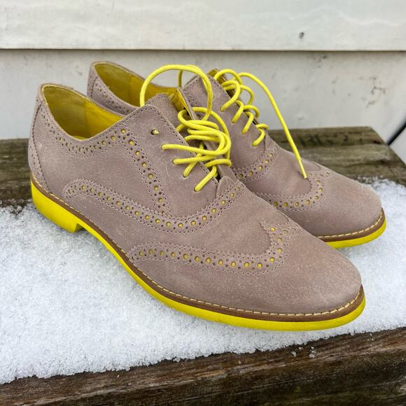 Cole Haan Lunargrand Alisa Wing Tip Oxford Shoes 8 1/2 B - Picture 1 of 7
